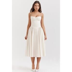 House of CB Samaria Vintage Cream Corset Sundress